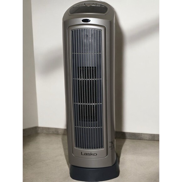 Lasko 755320 Oscillating Digital Ceramic Tower Heater for Home - Silver - Picture 1 of 5